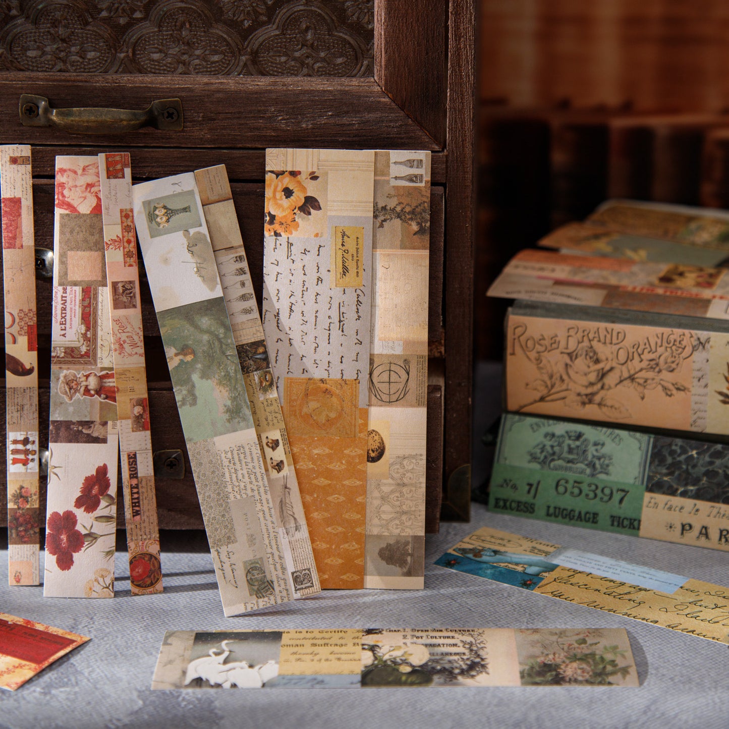 20 Pcs Vintage Junk Journal Stickers FGCL