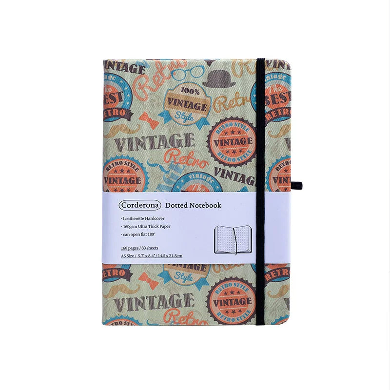 Art Series A5 Hardcover  Notebook - Vintage Style