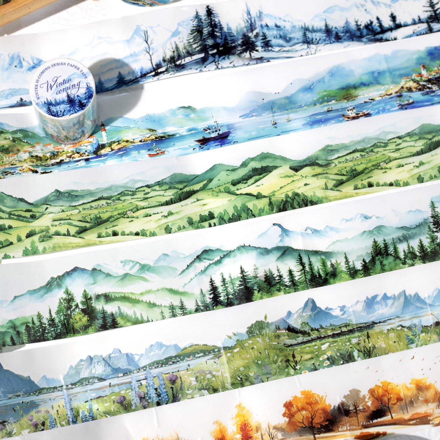 1 Roll Nature Landscape Die Cut Washi Tape LDJZ