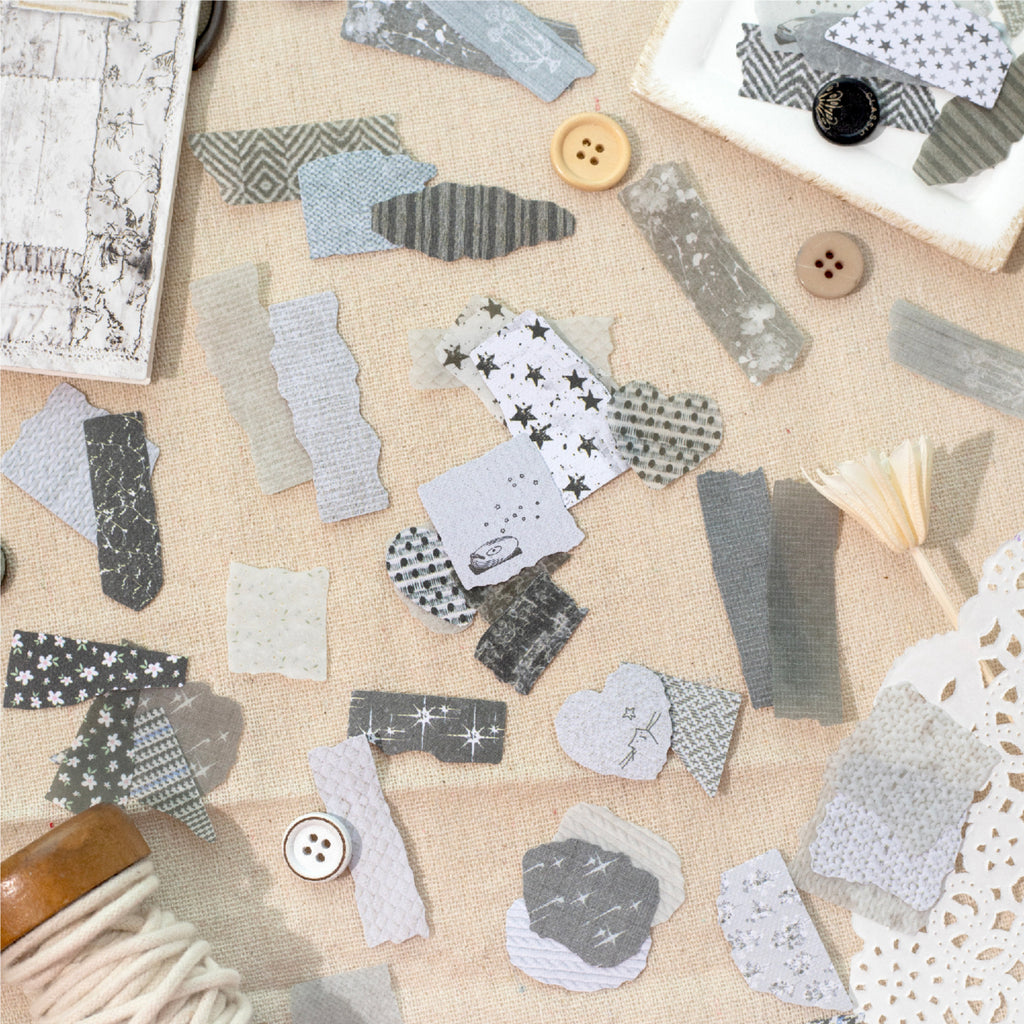 50 Pcs Fabric Texture Stickers BYSH