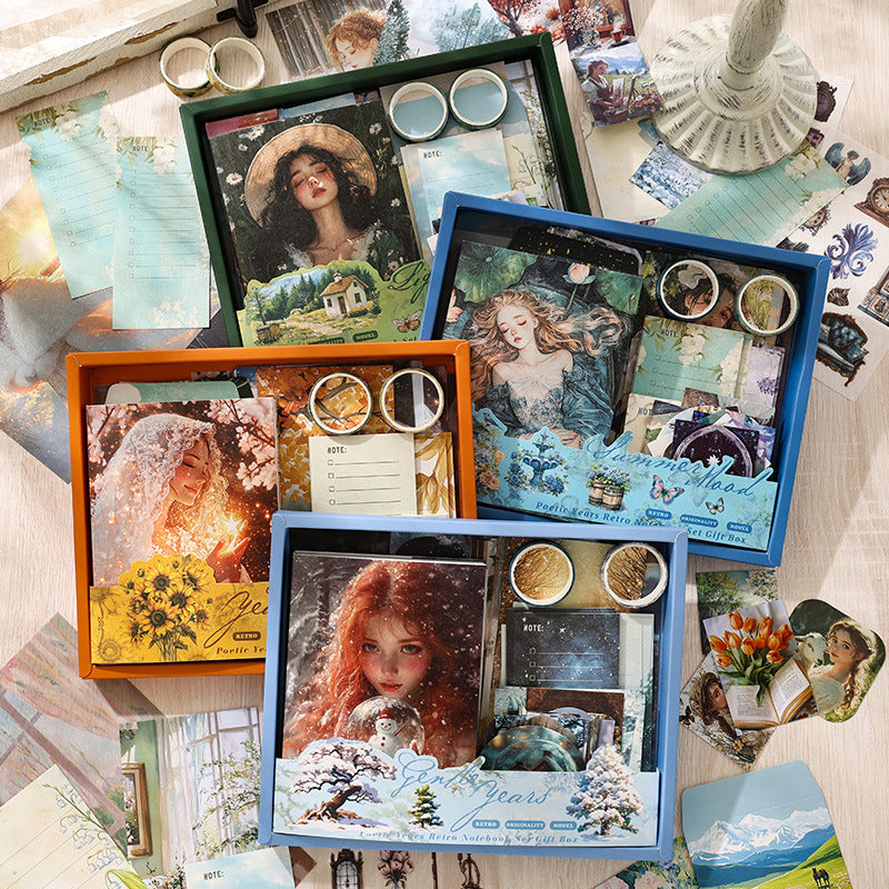 124 Pcs Scrapbook Supplies Gift Kit SYNH