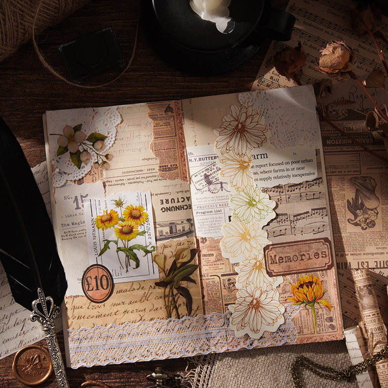 30 Pcs Vintage Scrapbook Paper OFCY