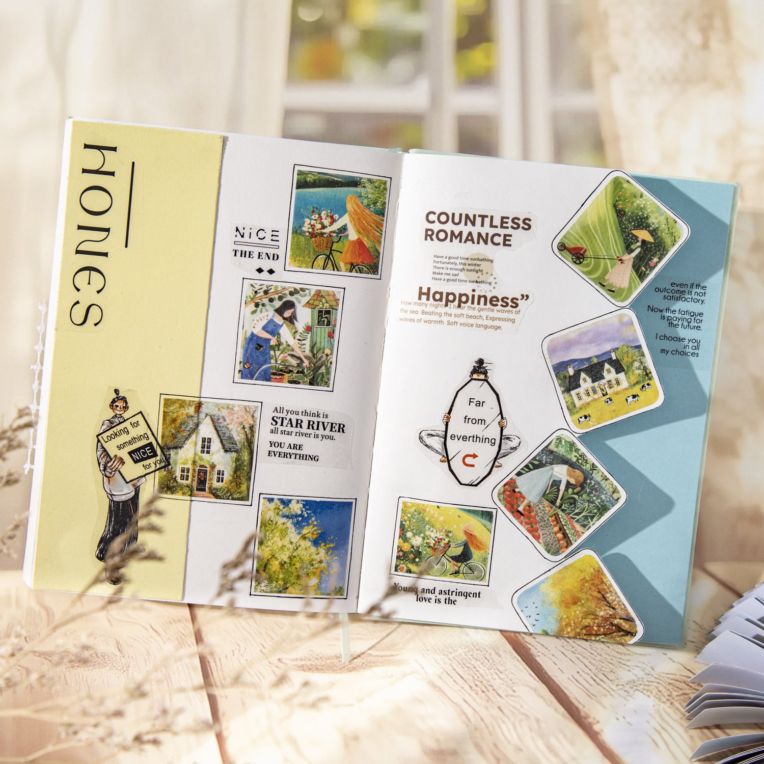 50 Sheets Spring Scenery Washi Stickers Book CCXZ