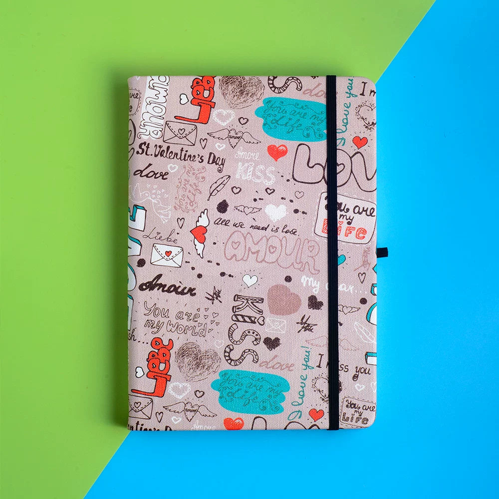 Art Series A5 Hardcover  Notebook - Valentine Love