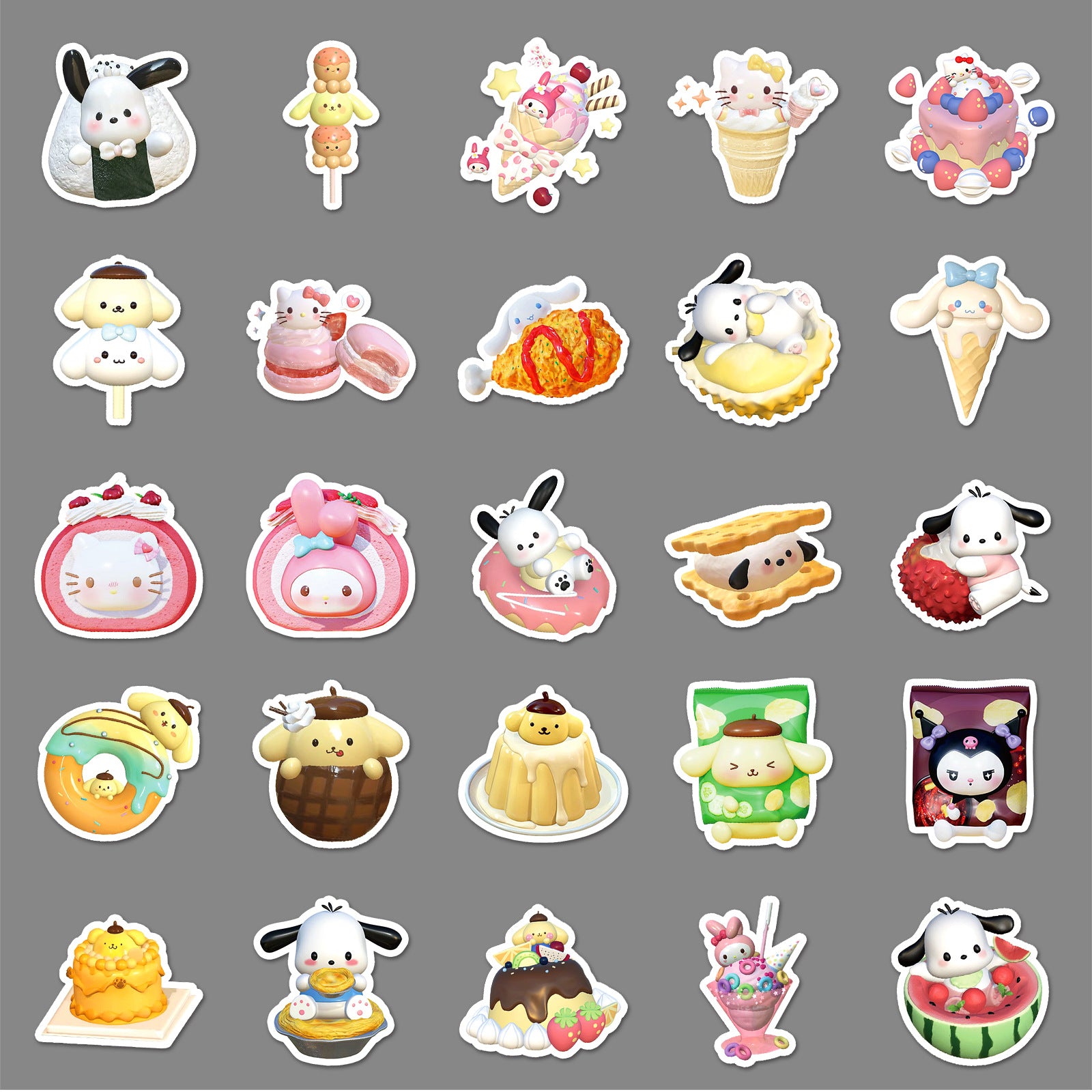 50Pcs Kawaii Waterproof Vinyl Stickers SRO133