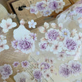 Floral Decorative Tape Rolls- Twilight Mountain Violet