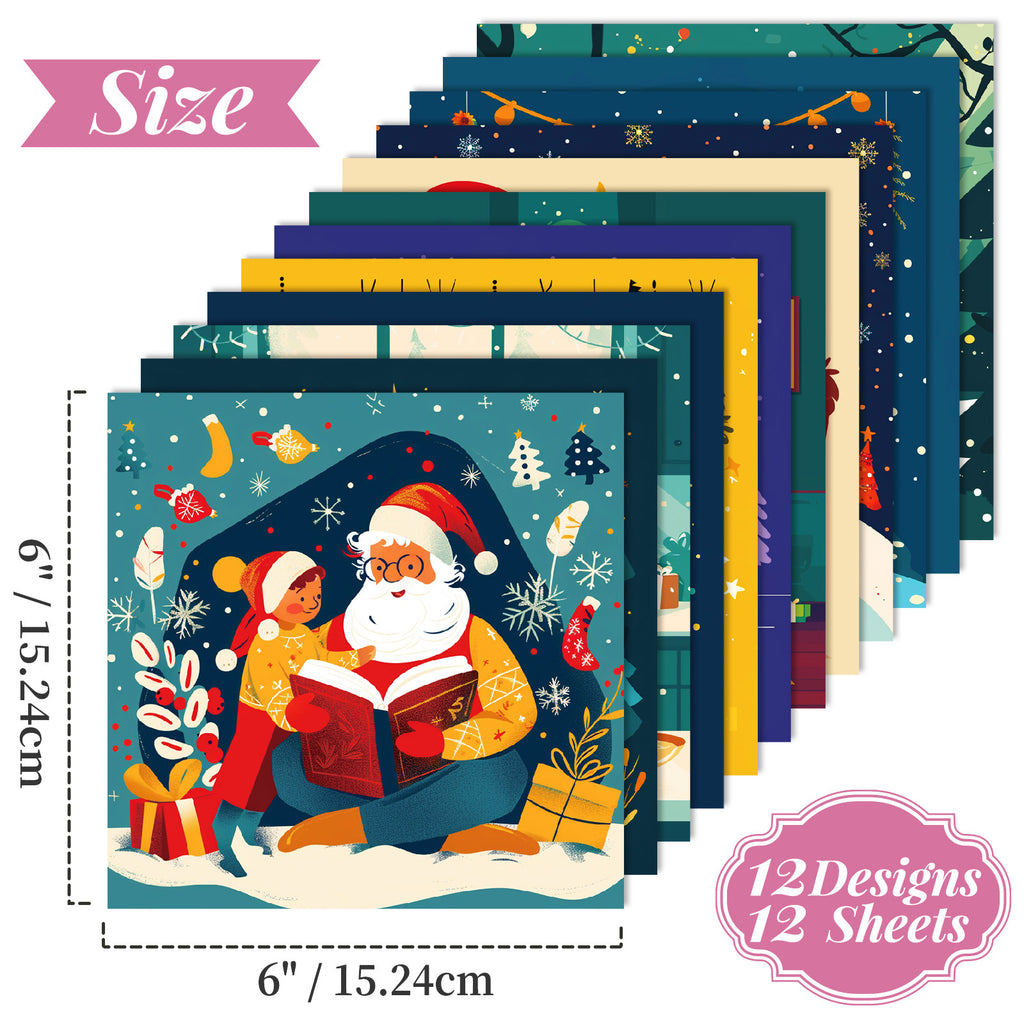 6 inch Christmas Eve Scrapbook Paper Pad PA204