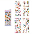4 Pcs Vintage Cozy Everyday Stickers - Travel