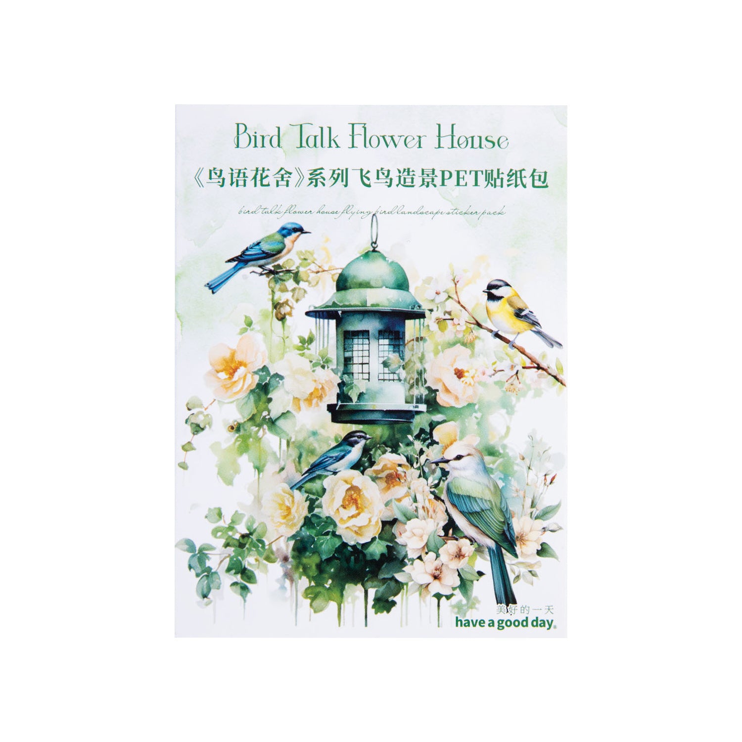 30 Pcs PET Bird Stickers NYHS