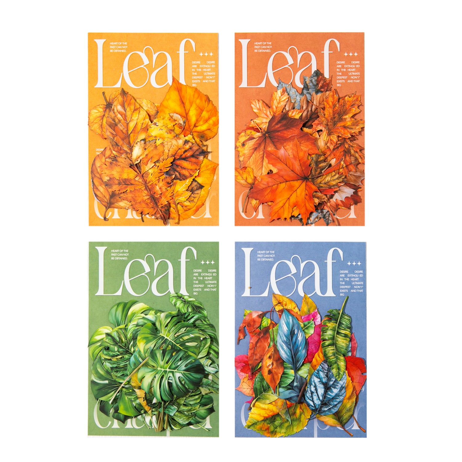 20 Pcs Seasonal Leaf PET Stickers LYPZ