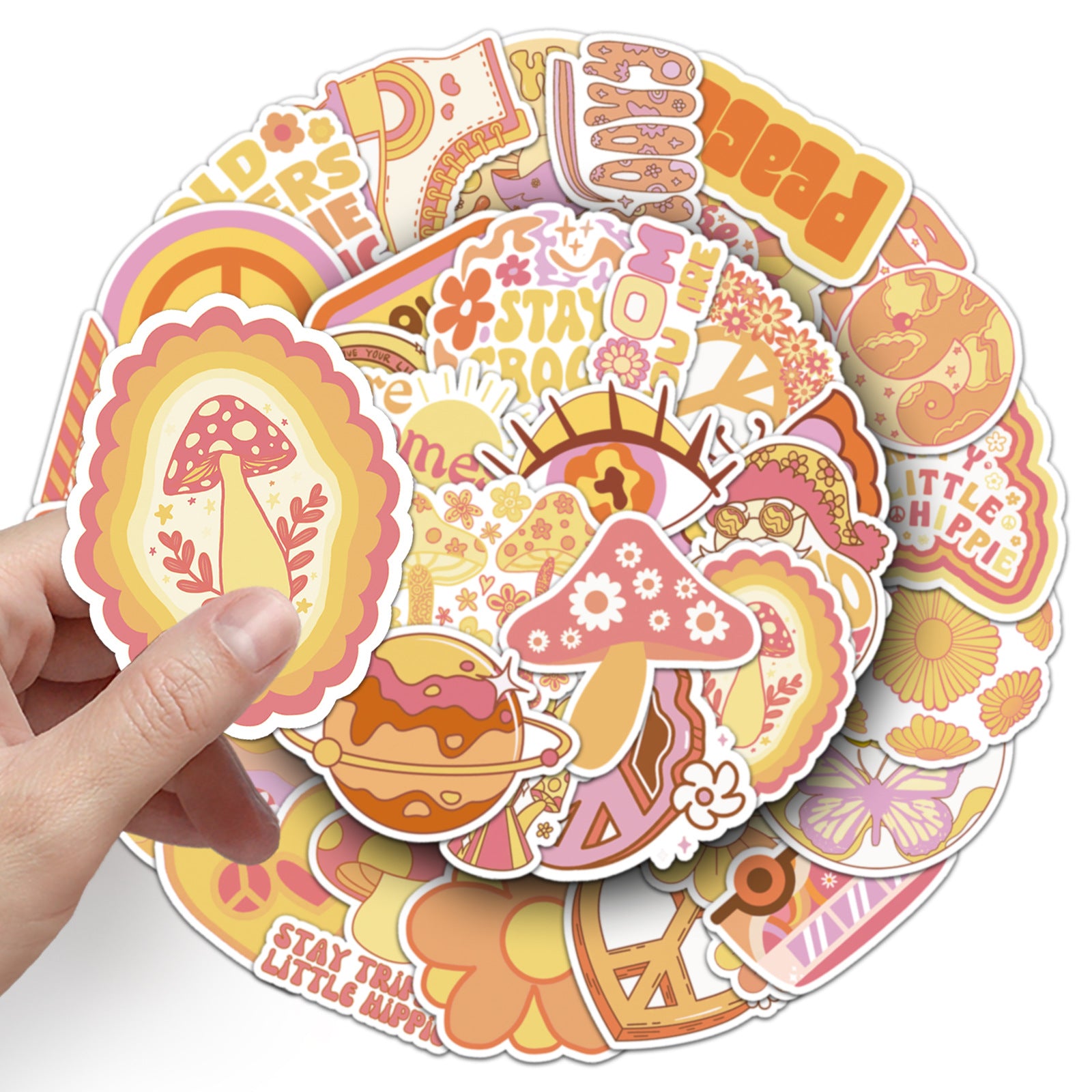 50PCS Boho Waterproof Vinyl Stickers BHO09
