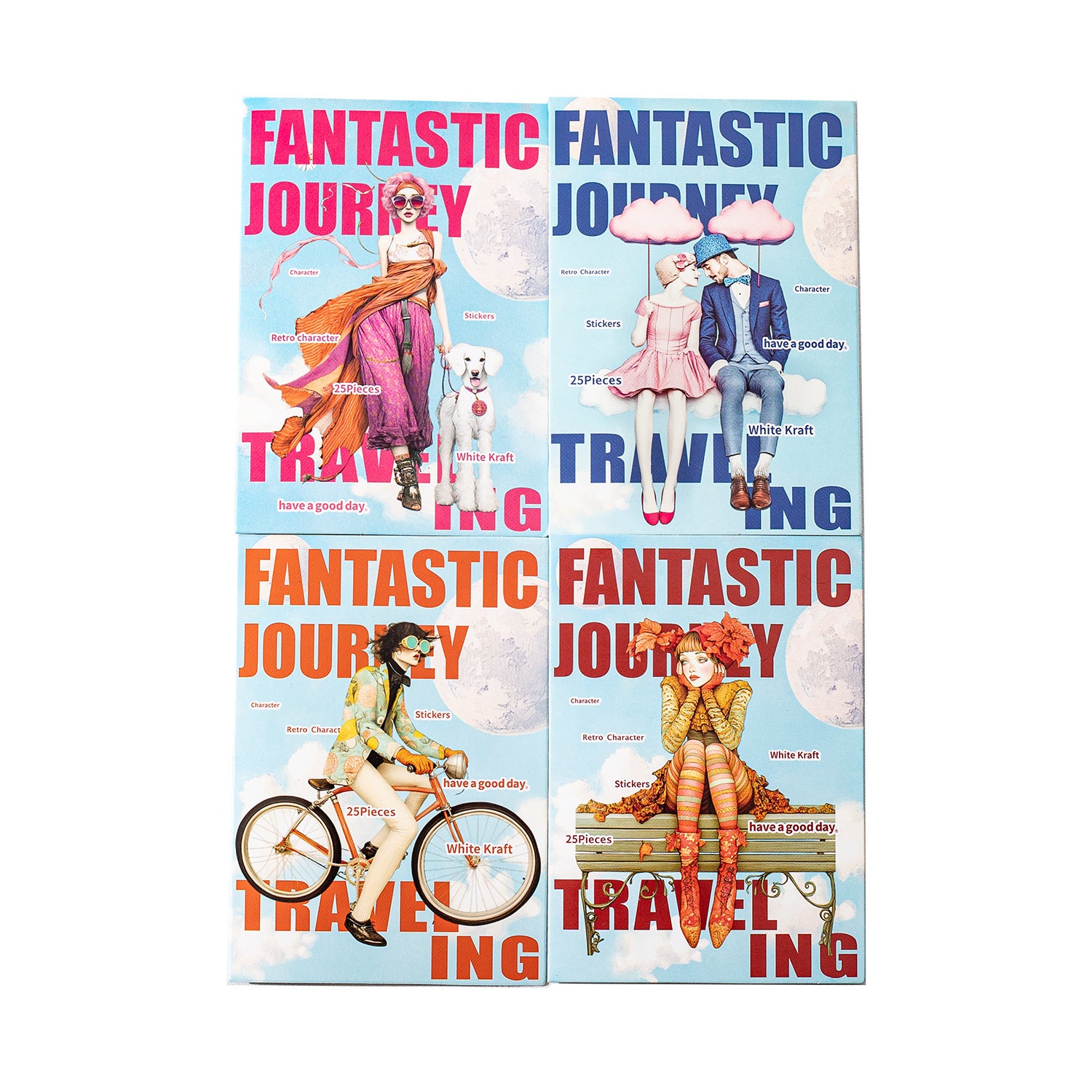 25 Pcs Fantasy Journal Stickers QHZL