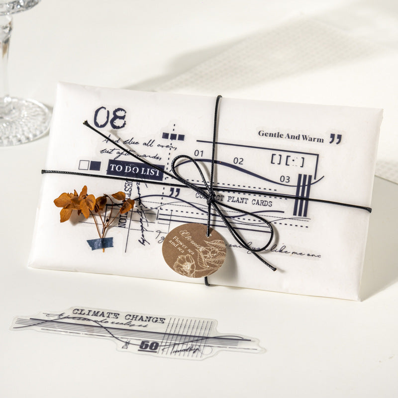 20 Pcs Geometric Themed PET Stickers JHJZ