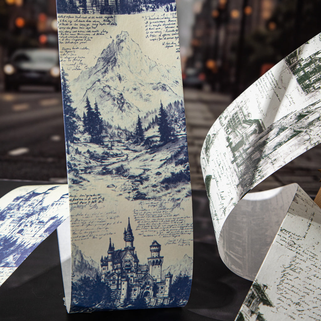 1 Roll Travel Themed Vintaeg Washi Tape OZLXTJ