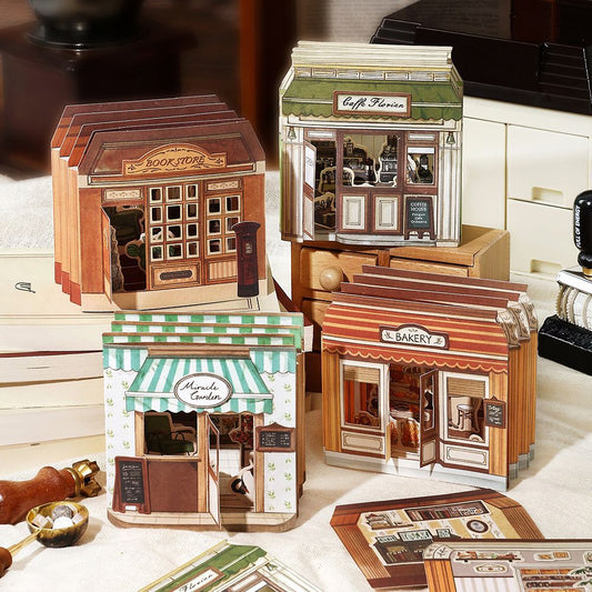 3D Store Shop Scene DIY Stickers Kit KJXD