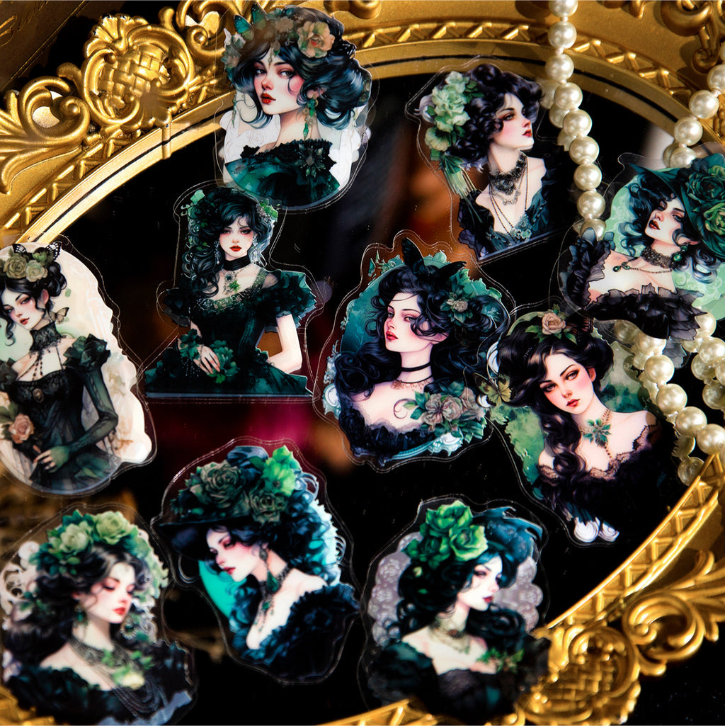 20 Pcs Vintage Lady Stickers SMCX