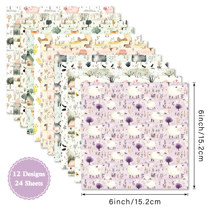 6 inch Scrapbook Paper Pad SKP035C