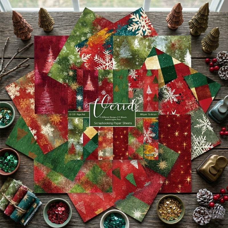 6 inch Christmas Scrapbook Paper Pad SKP2452