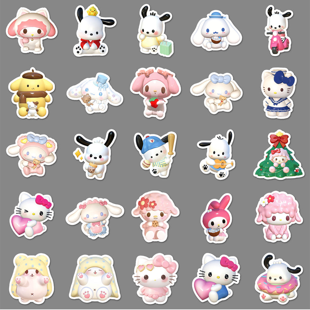 50Pcs Kawaii Waterproof Vinyl Stickers SRO126
