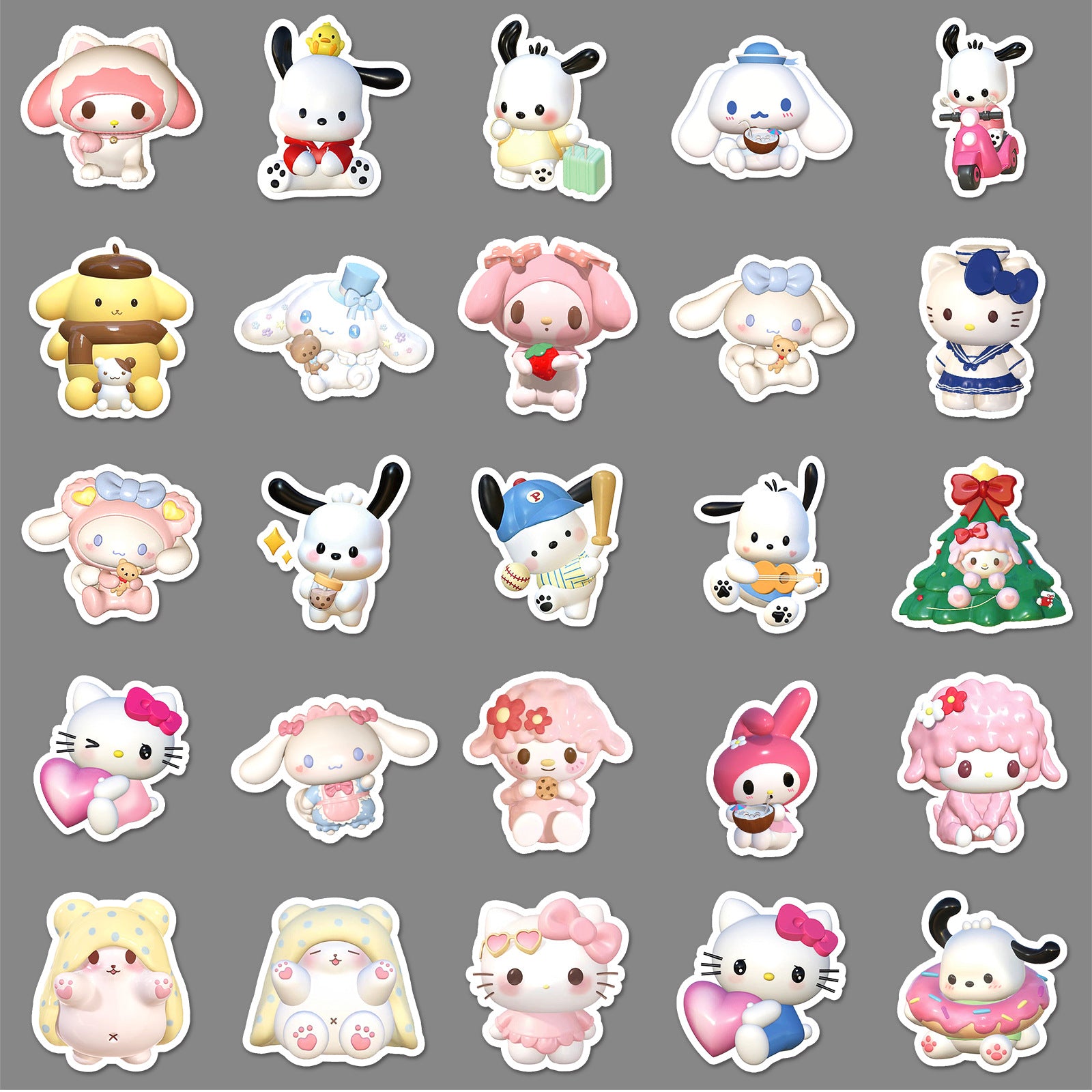 50Pcs Kawaii Waterproof Vinyl Stickers SRO126