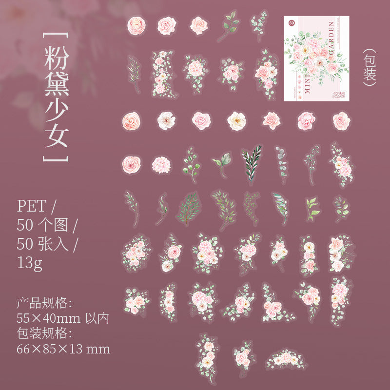 30 Pcs Mini Plants Stickers MNHY