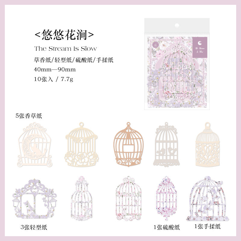 10 Pcs Cutout Lace Paper LSQDAN