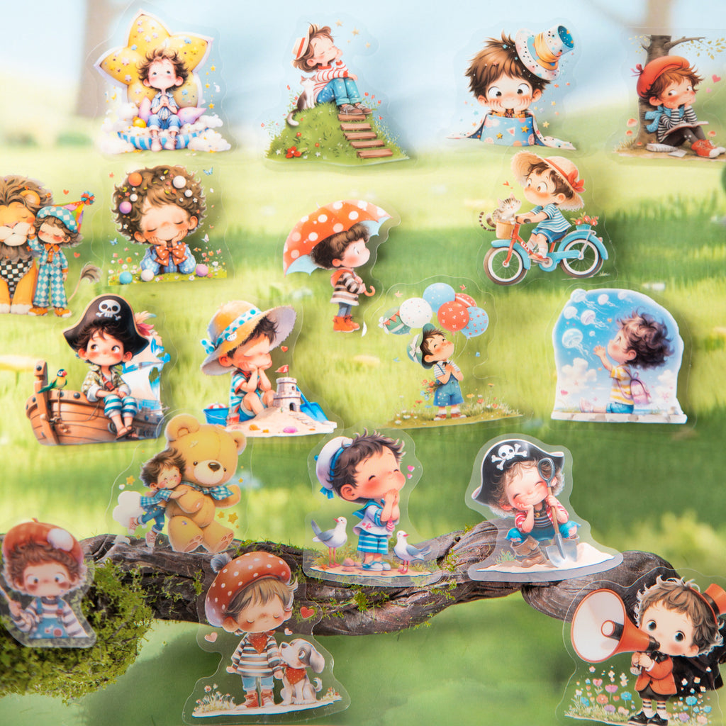 20 Pcs Fantasy Kids PET Stickers BRMY