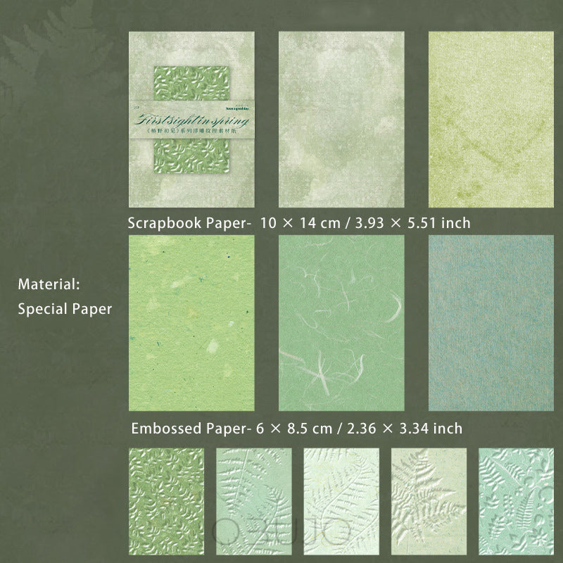 34 Sheets Embossed Paper and Scrapbook Paper CYCJ