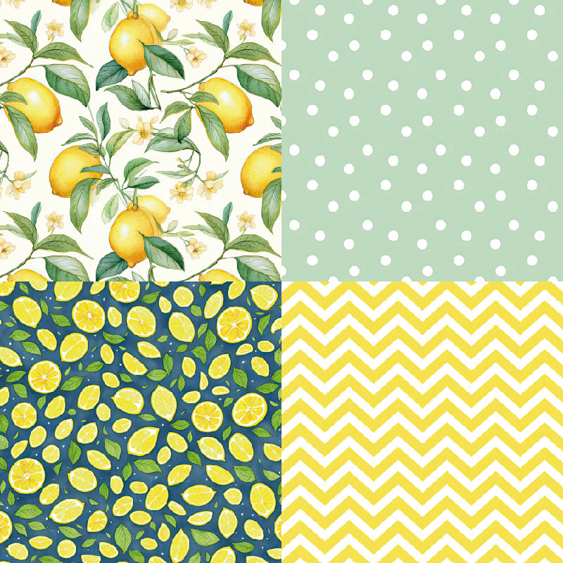 6 inch Lemon Scrapbook Paper Pad SKP430