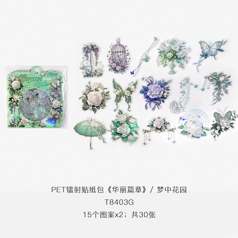 30 Pcs Fantasy PET Stickers HLPZ