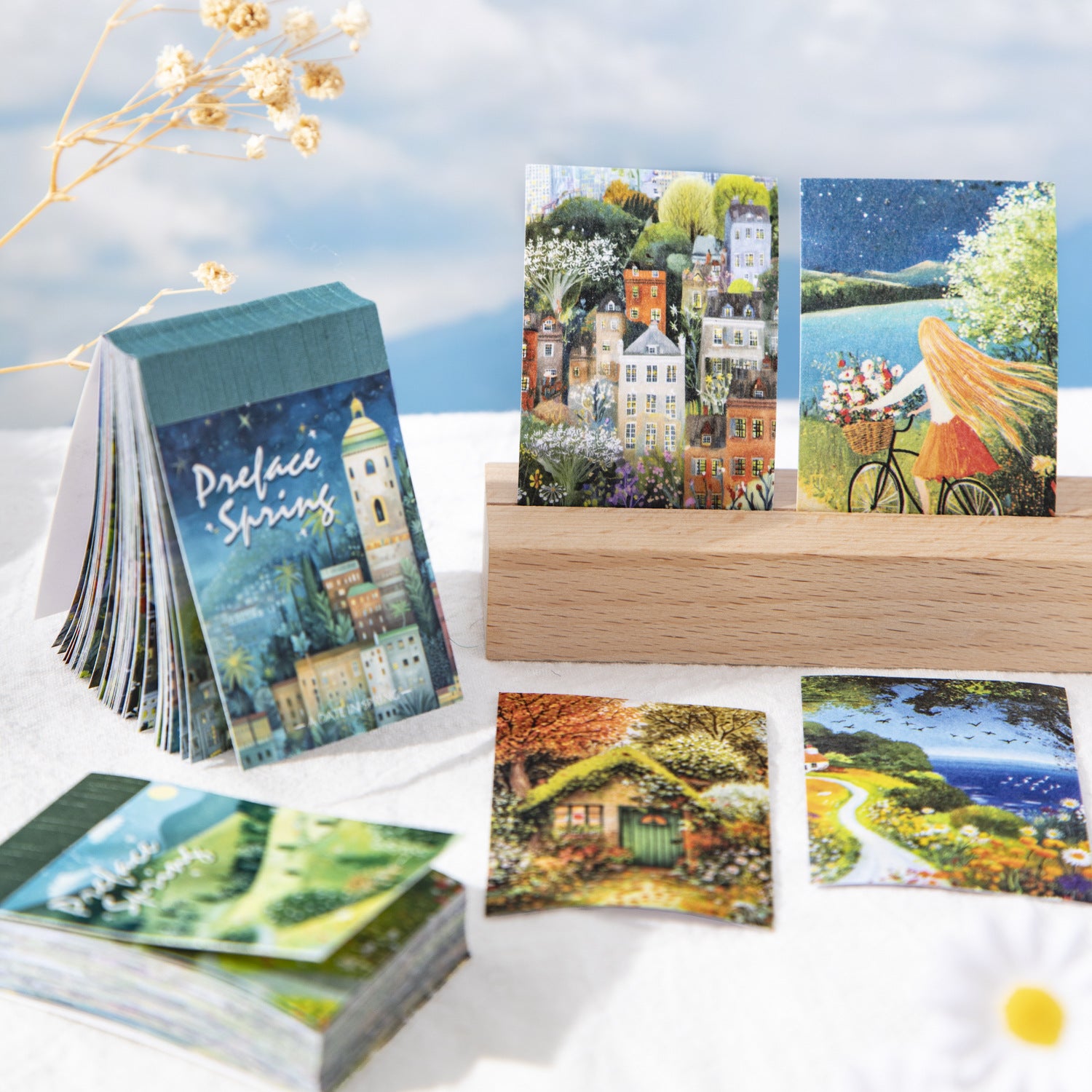 50 Sheets Spring Scenery Washi Stickers Book CCXZ