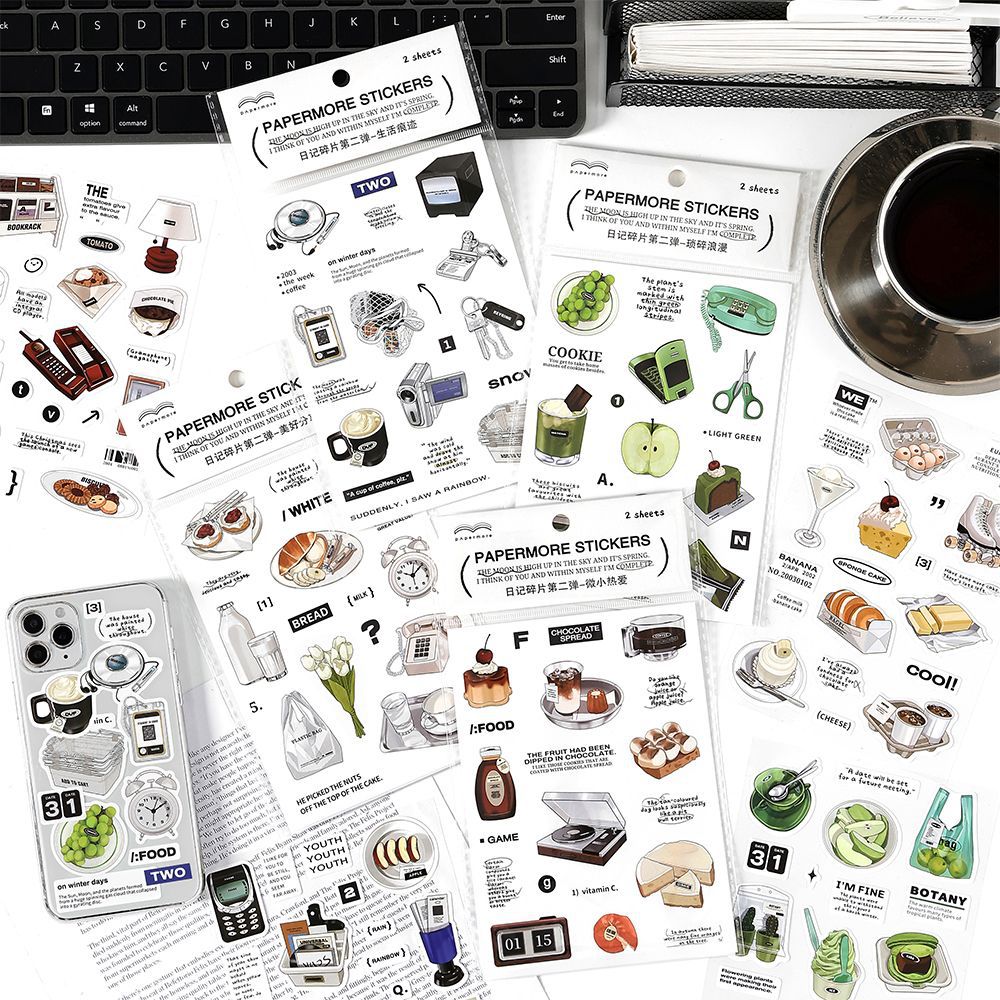 2 Sheets Daily Life Planner Stickers RJSP