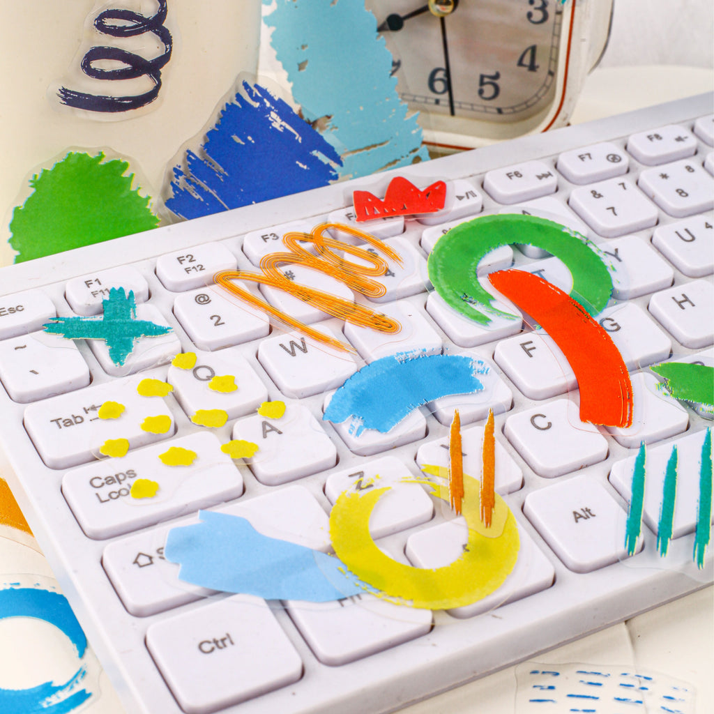 20 Pcs Paint Theme PET Stickers YSYXL