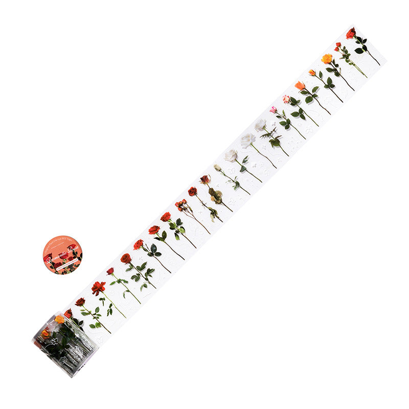 1 Roll Flower PET Tape Stickers SCHY