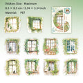 10 Pcs Garden Theme PET Stickers CTLWR
