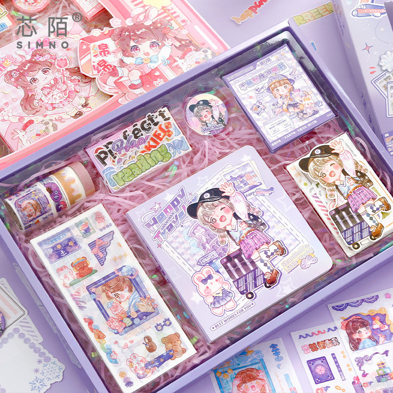 127 Pcs Cartoon Scrapbook Supplies Starter Set Gift Idea RMTZ