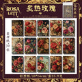 30 Pcs Rose Theme Scrapbook Paper MGZX