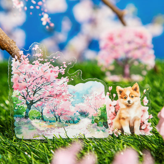 20 Pcs Cheery Blossom PET Stickers MSBY