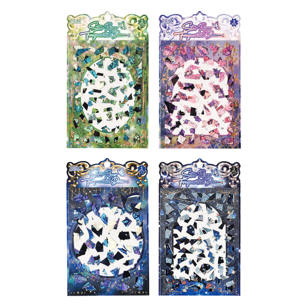 3 Sheets Cat Themed Puzzle Stickers XHSM