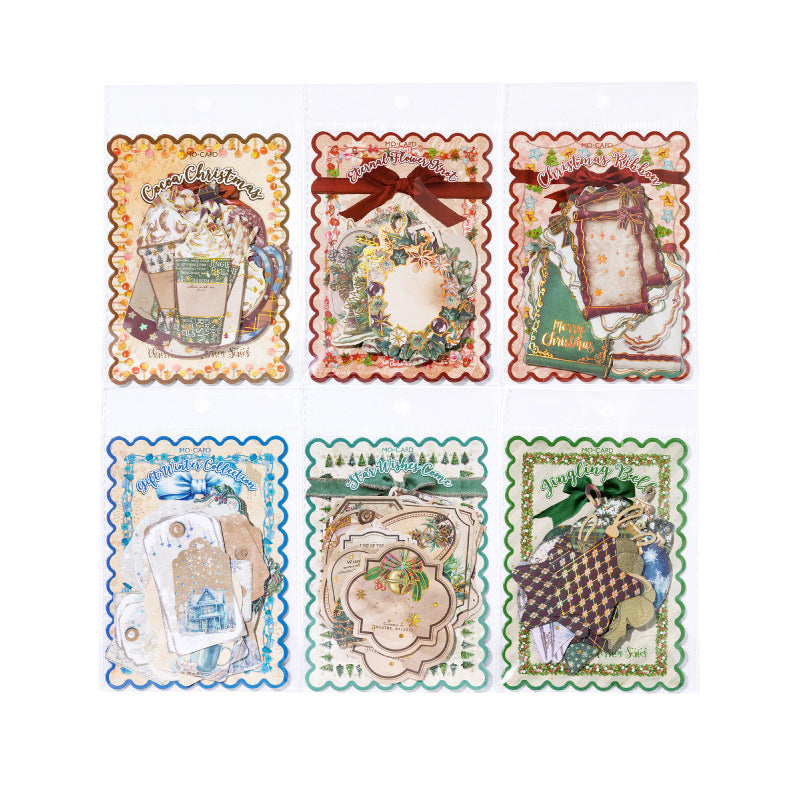 30 Pcs Gold Foil Christmas Themed Stickers SDGB