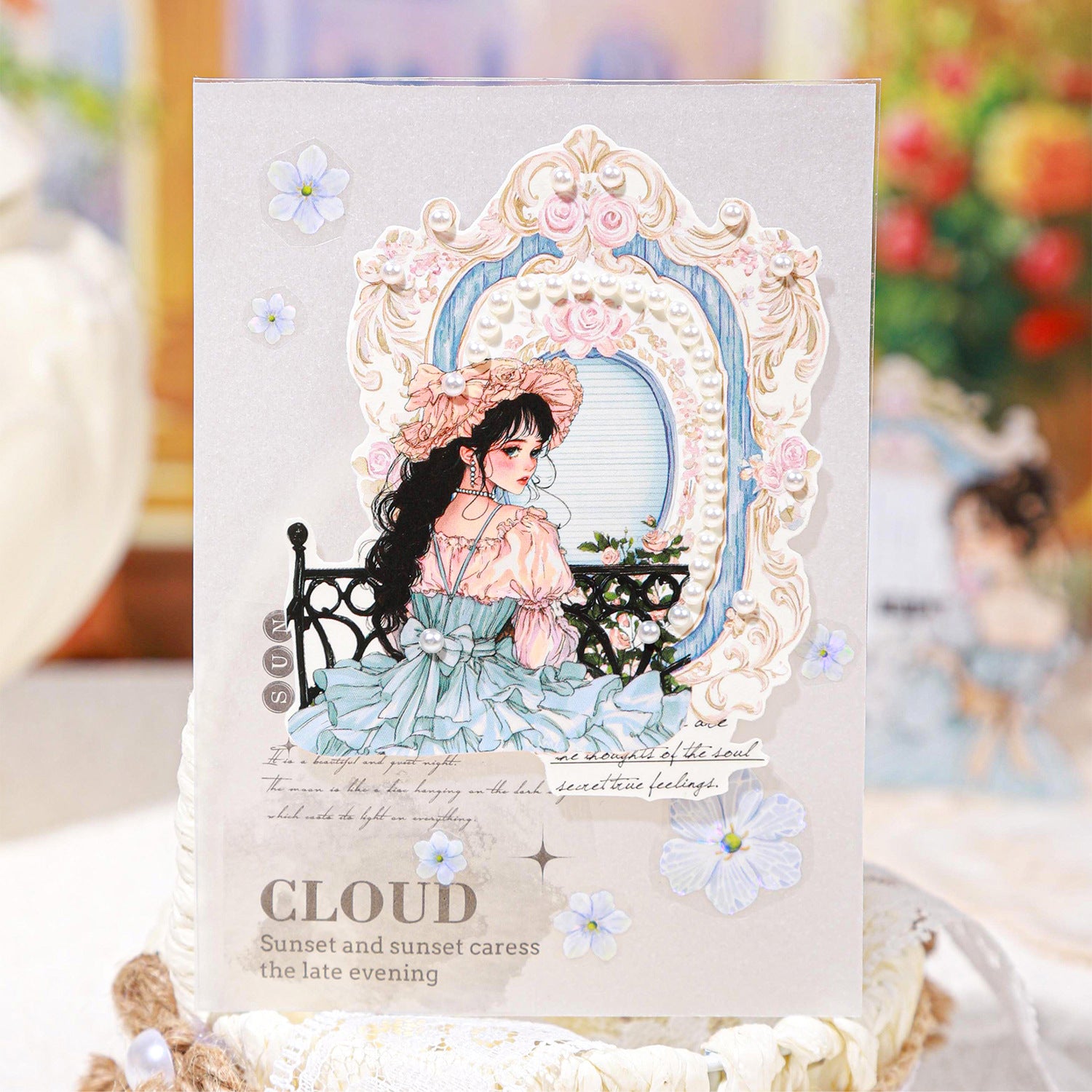 10 Pcs Mirror Girl PET Stickers TDXGRJ