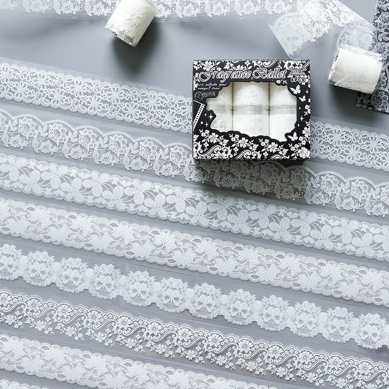 6 Rolls Lace PET Tape Set QMHY