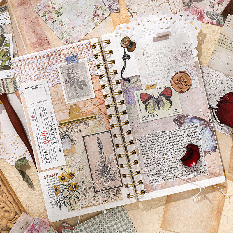 30 Pcs Vintage Scrapbook Paper TSSG