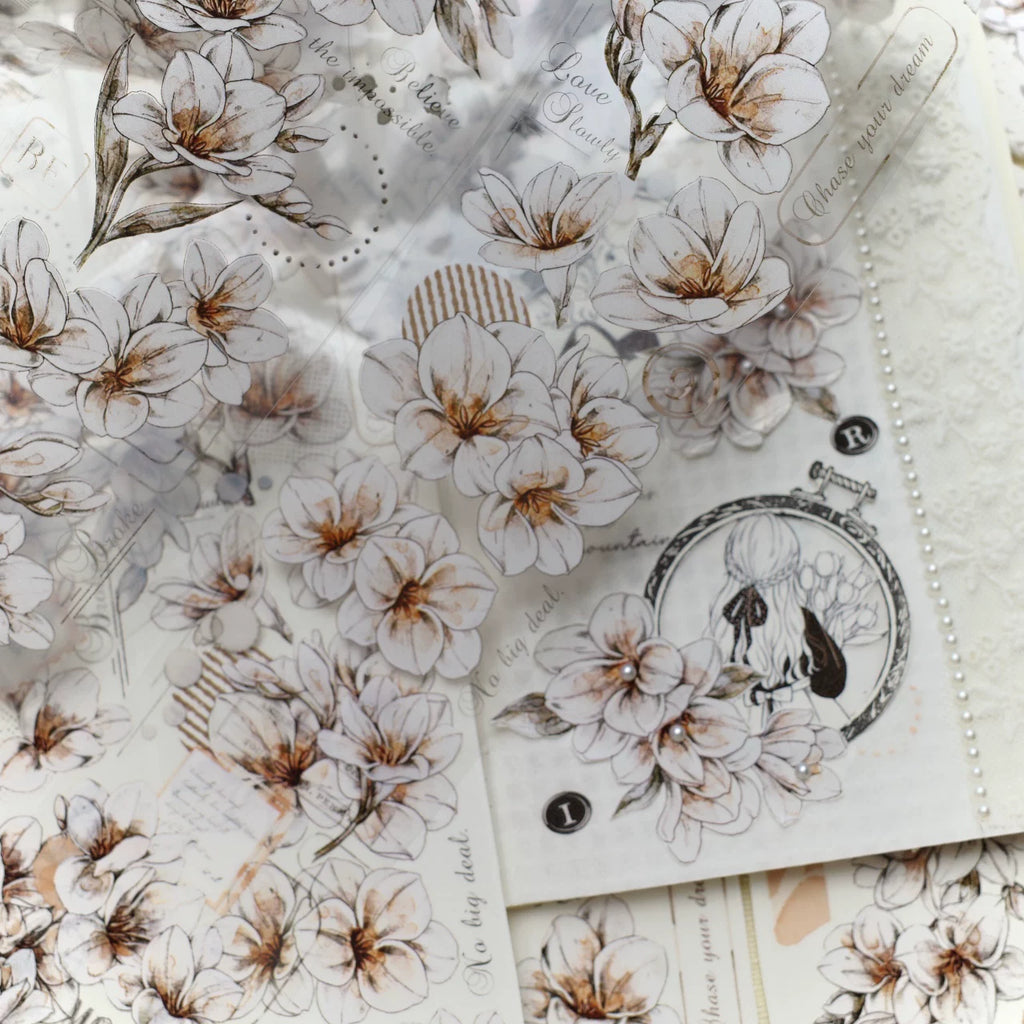 Floral Decorative Tape Rolls- Freesia Pureness
