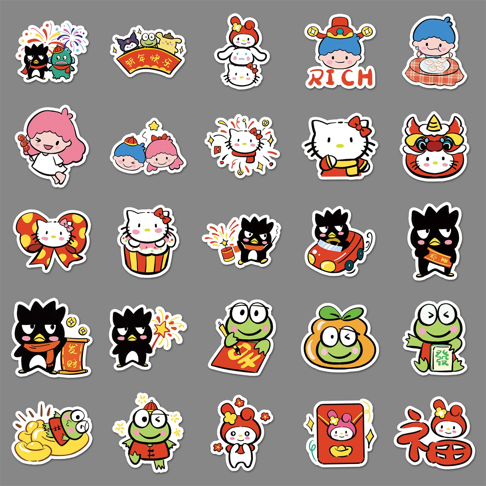 50Pcs Kawaii Waterproof Vinyl Stickers SRO117
