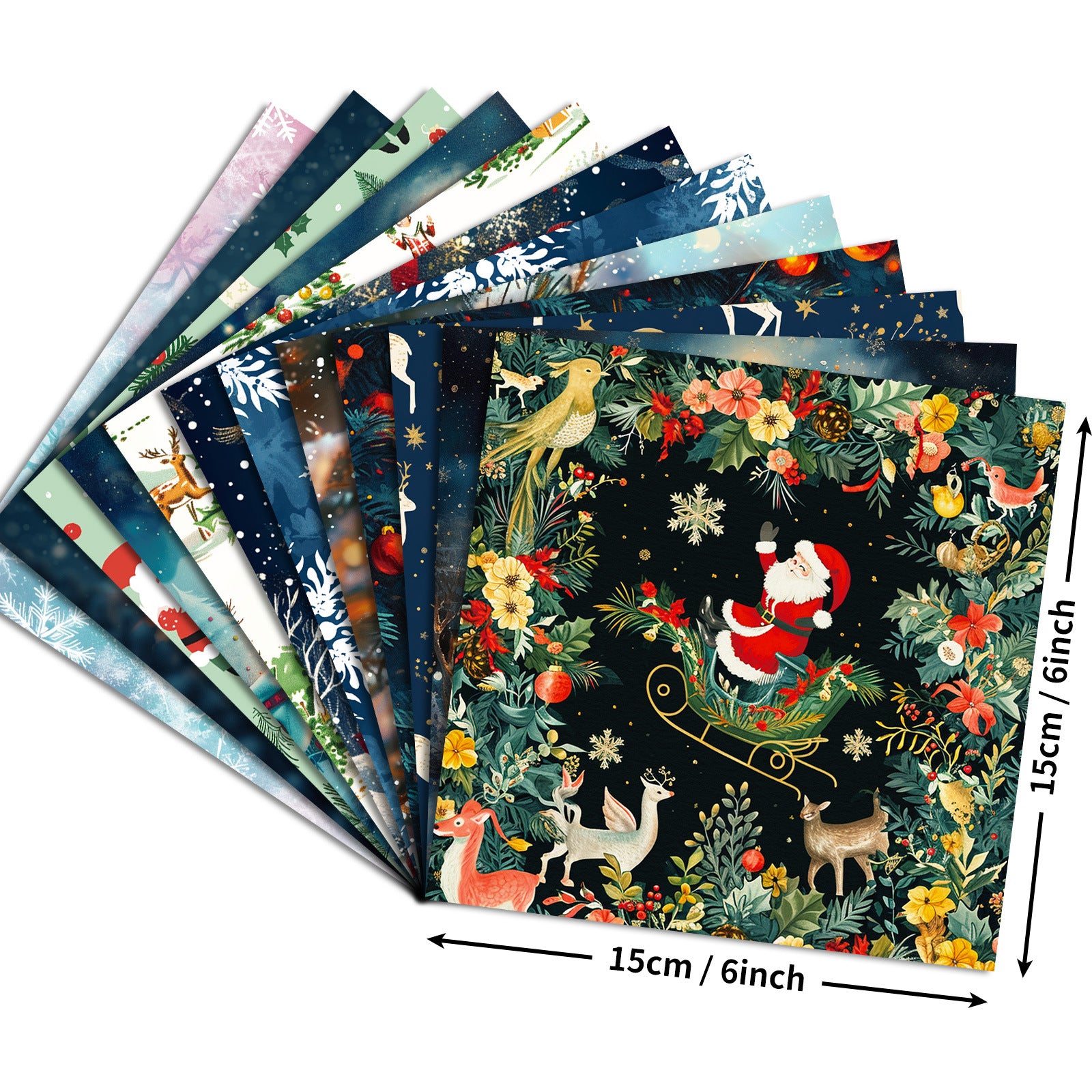 6 inch Christmas Eve Scrapbook Paper Pad PA149