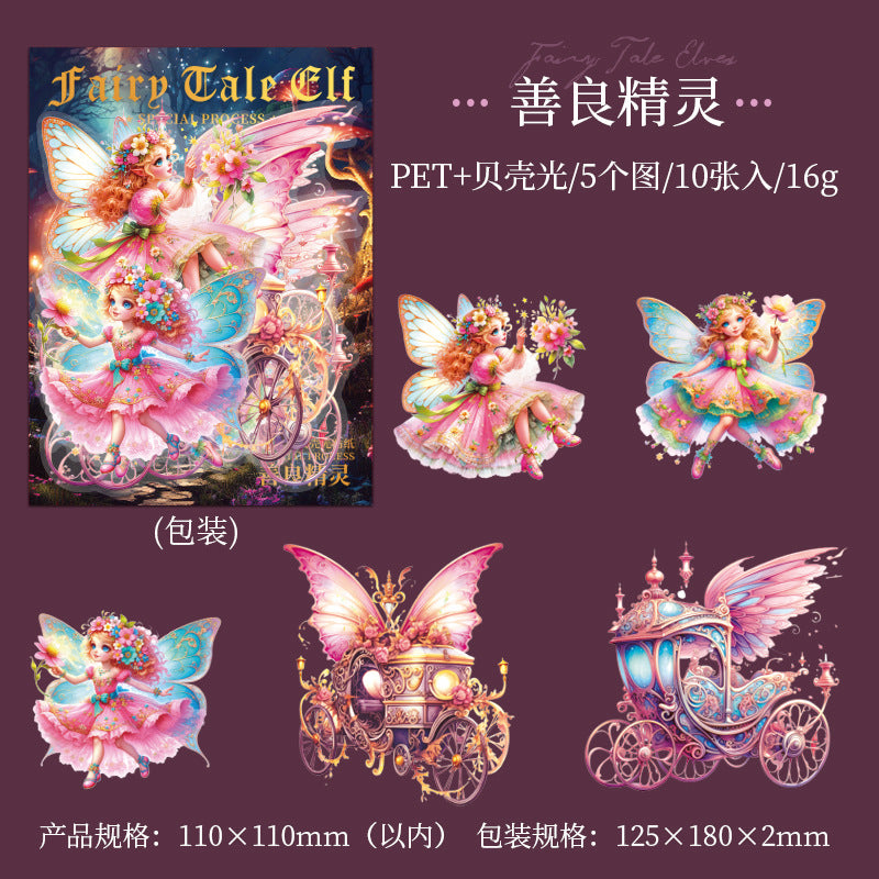 10 Pcs Cute Fairy PET Stickers THXJl