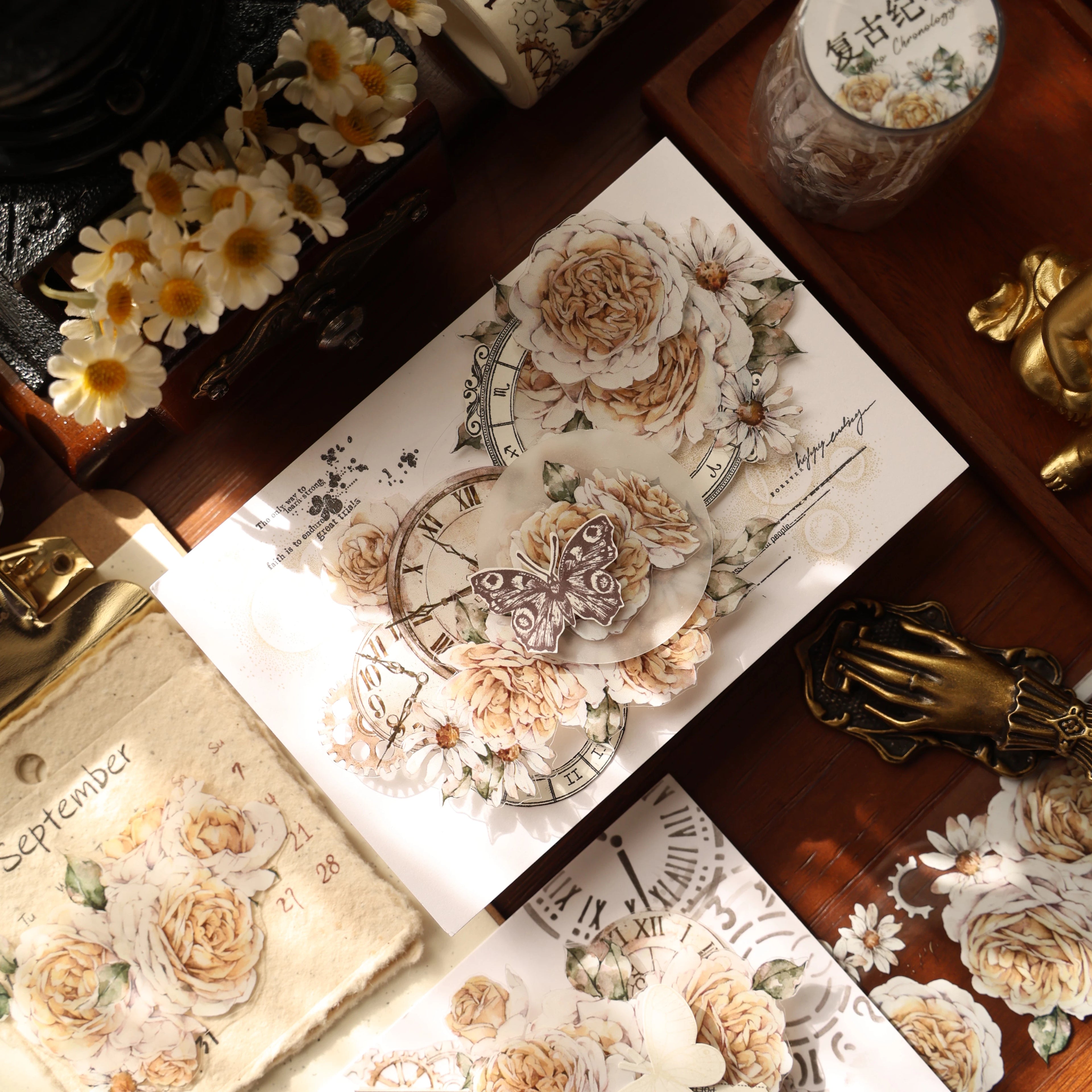 Floral Decorative Tape Rolls- Vintage Annals