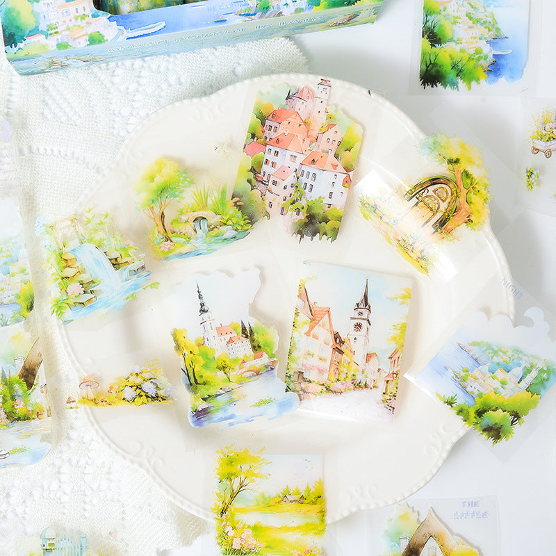 4 Rolls Summer Garden PET Tape Set LYWL