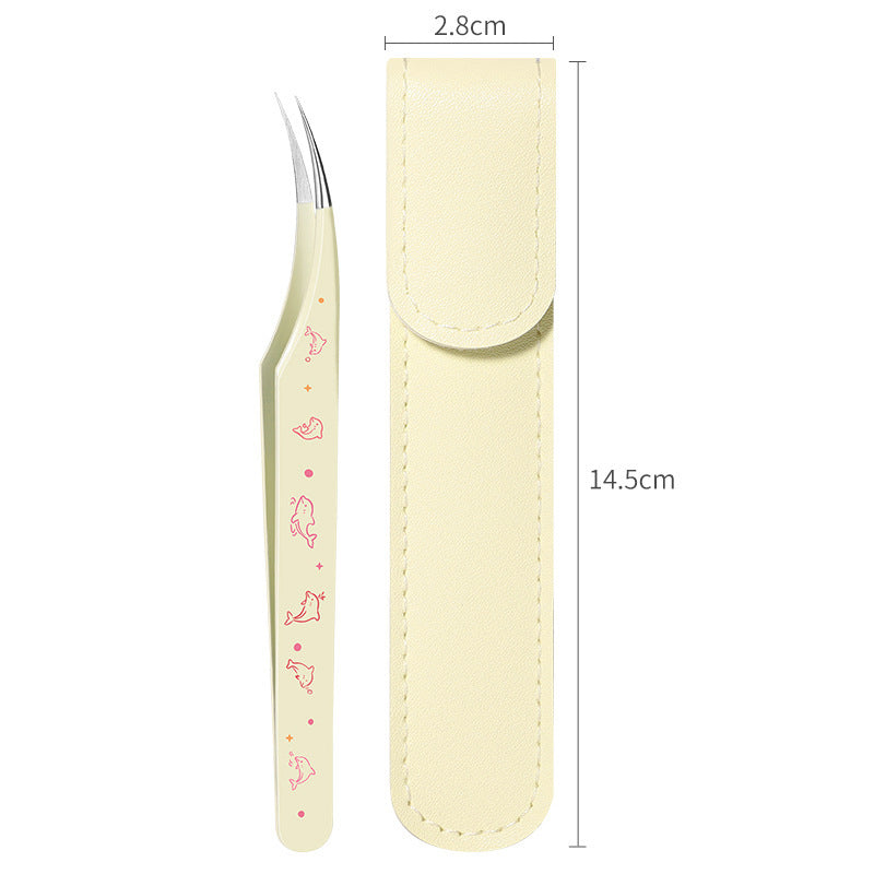 Precision Craft Tweezers with Leather Pouch